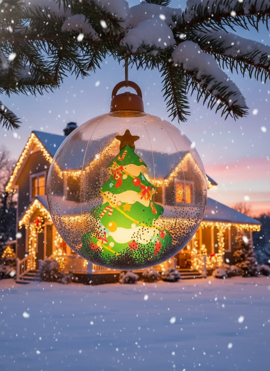 Inflatable Christmas Ball Hanging Crafts