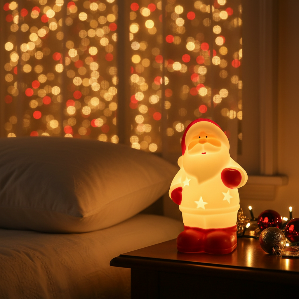 Inflatable Christmas Santa/Snowman Night Light – Warm LED Holiday Decor